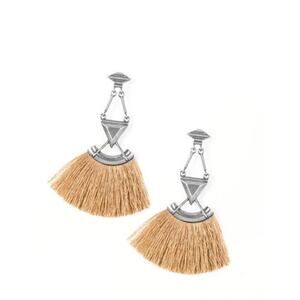 BOHO Puma Prowl Brown Tassel Dangle Earrings